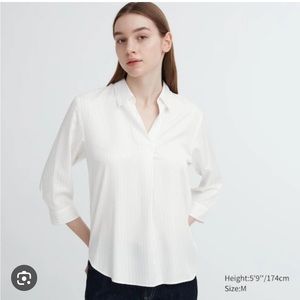 Uniqlo White Blouse